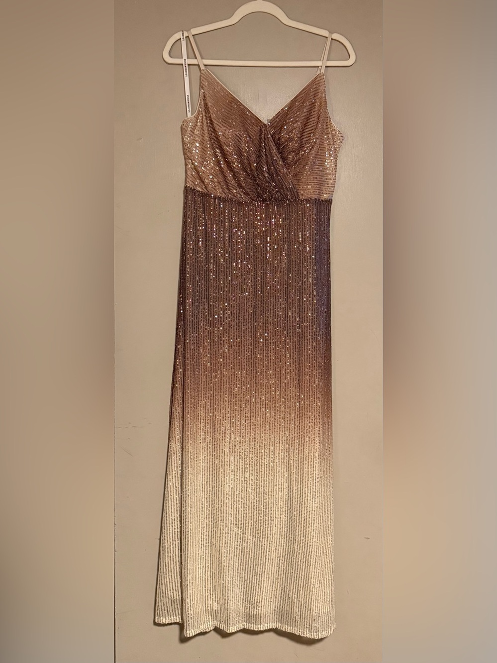 Ever Pretty Gold-to-Cream Sequin Ombre Dress